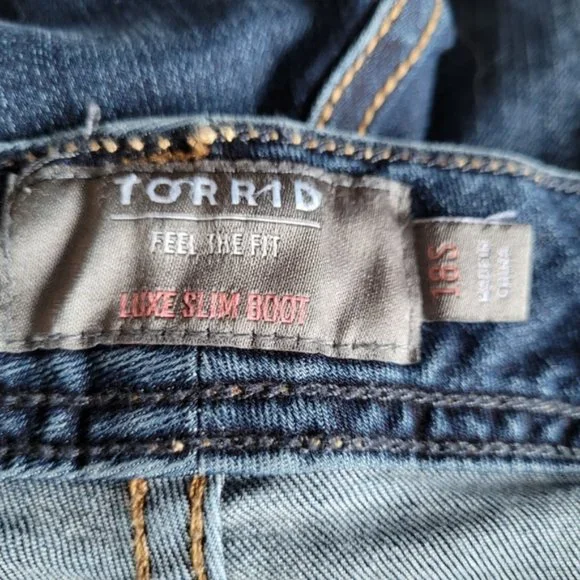 Torrid Luxe Slim Boot jeans size 18S - Picture 12 of 14